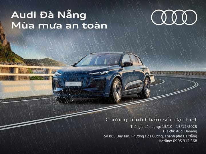 AUDI ĐÀ NẴNG - ĐỒNG HÀNH CÙNG QUÝ KHÁCH MÙA MƯA AN TOÀN