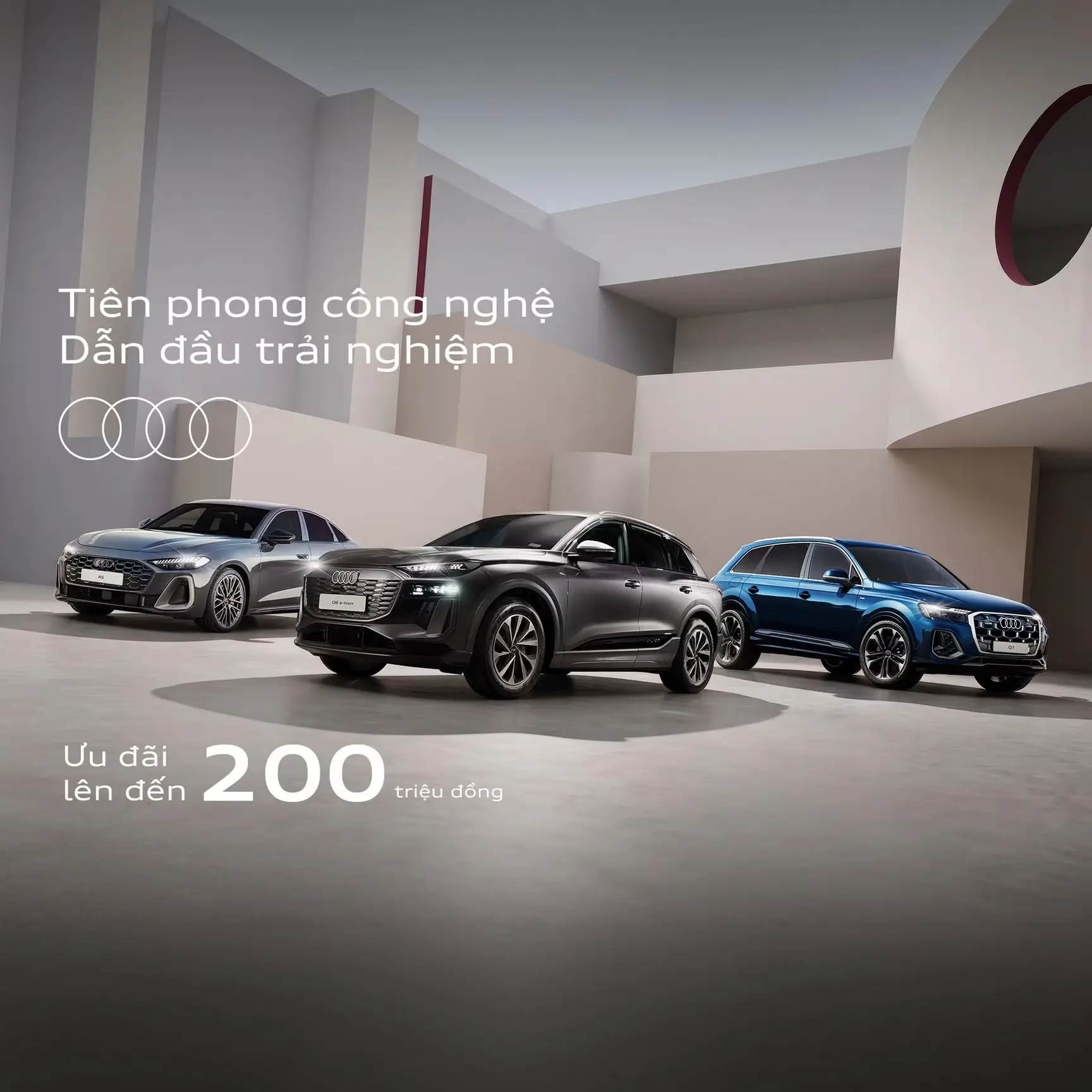 Audi Vietnam is offering discounts of up to 200 million VND during the April 30th and May 1st holidays in 2026.